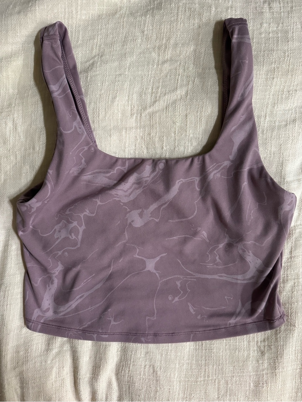 all in motion Lavender Marble Crop Active Tank Top